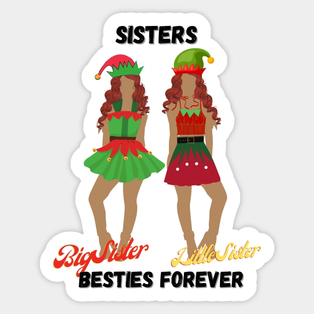 Big sister, little sister, Christmas shirt elf, Christmas gifts for women, Christmas gifts Sticker by BeatyinChaos